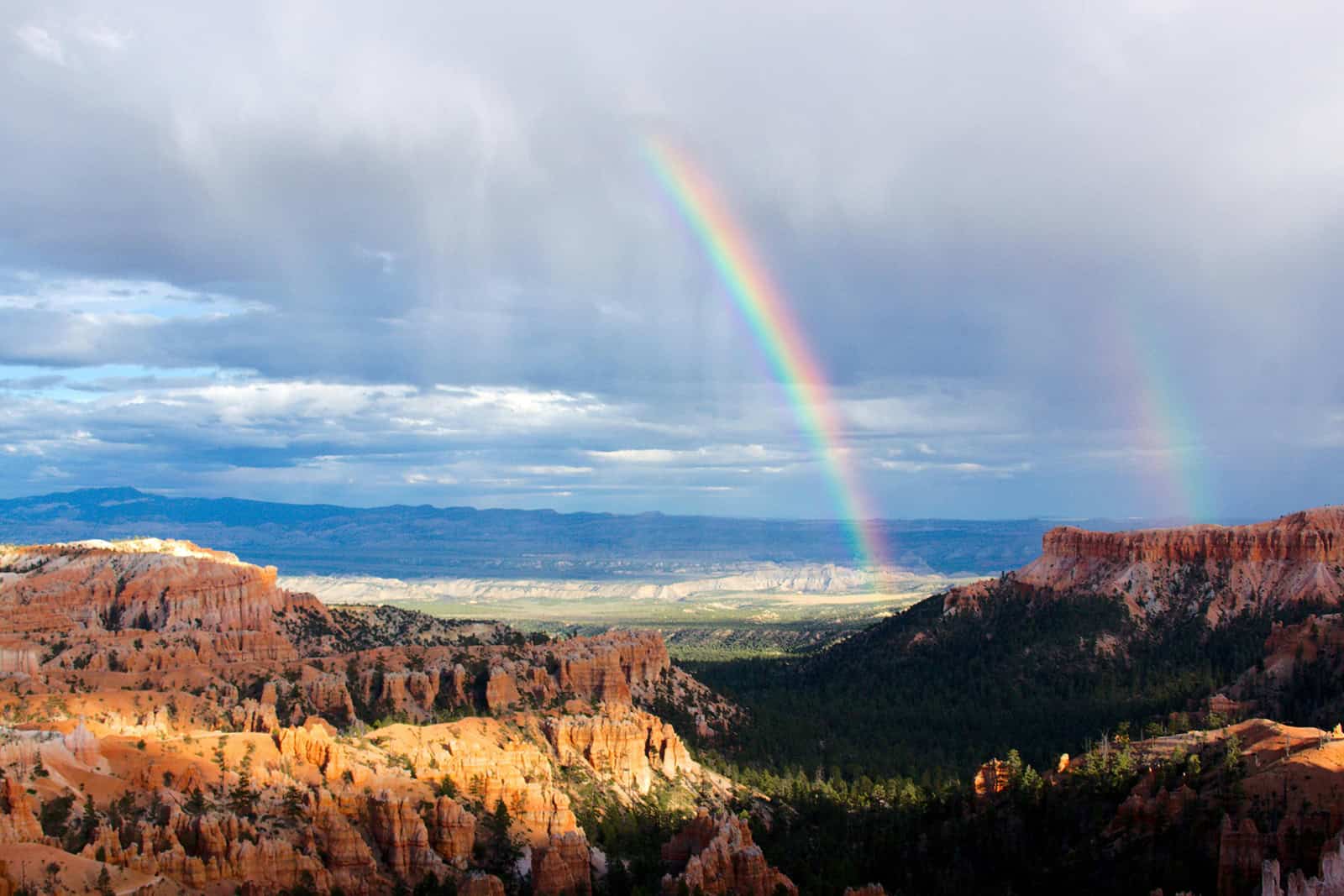 rainbow in southern utah